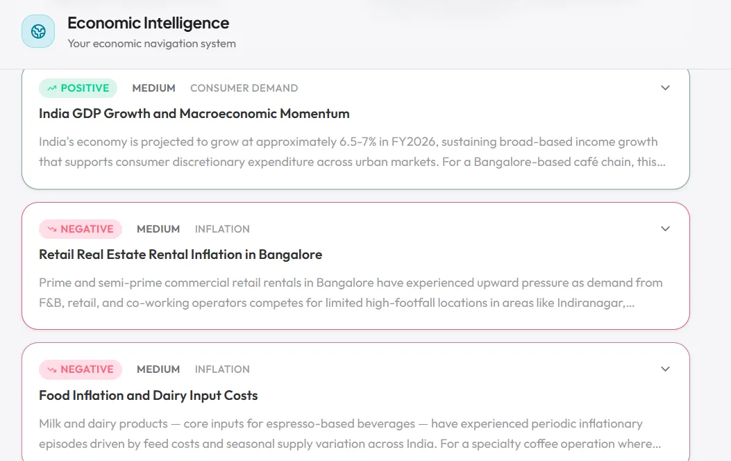 Economic Intelligence Engine screenshot 3