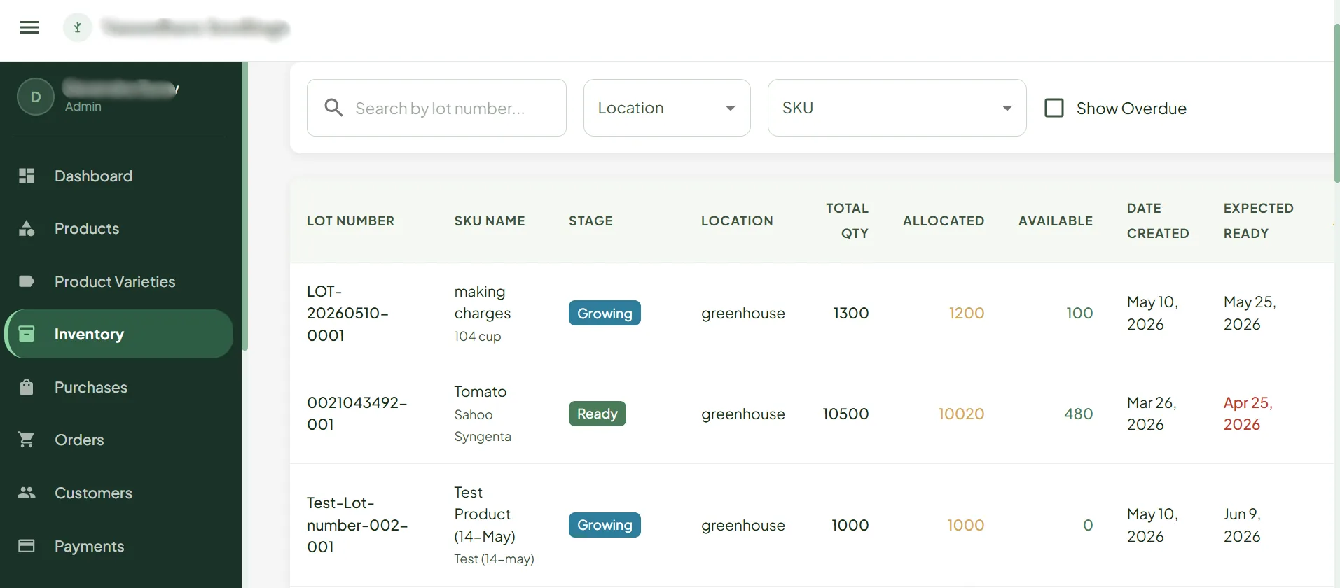 Nursery ERP screenshot 3